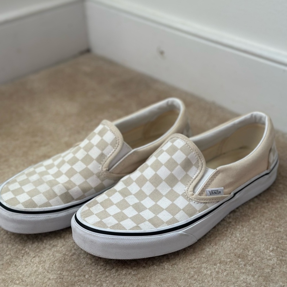 Vans Beige Canvas Sneakers